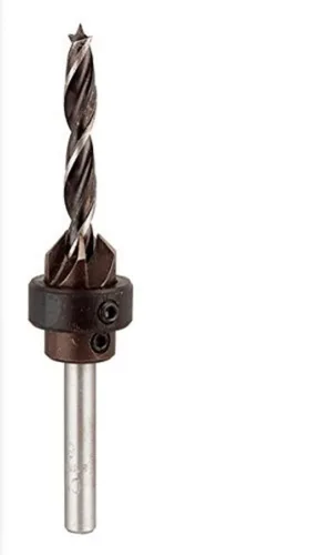 Vista 5 de kwb Broca espiral de madera de 9.8 ft m con avellanador y tope de profundidad, acero ajustable del CV