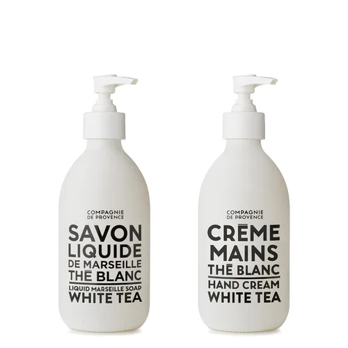 Vista 4 de Compagnie de Provence - Jabón líquido y crema de manos de lujo - Té negro