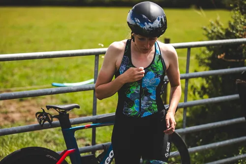 Vista 7 de SLS3 Trajes de Triatlón para Mujer - Traje de Triatlón de Una Pieza para Mujer - Traje de Triatlón Profesional para Mujer - Traje de Triatlón