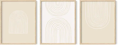 Vista 50 de HAUS AND HUES Juego de 3 pósteres vintage de mariposa, arte de pared, impresiones botánicas para estética de habitación, imágenes