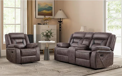 Vista 31 de Sofá reclinable manual de cuero sintético, sofá reclinable de 3 plazas, sofá cama para sala de estar, muebles, sala de reuniones, marrón oscuro