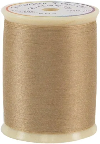 Vista 19 de Superior Threads - Tan Fine! #50#411 Negro Carrete de 550 yardas