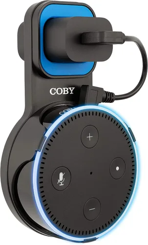 Vista 3 de Coby Speaker Wall Mount for 2nd Generation Dot Voice Assistants Smart Home Speaker Mount Hanger Stand for Bedroom, Kitchen, Office, Bathroom
