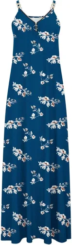 Vista 4 de JIEMUXIU Summer Maxi Dresses for Women 2023 Bohemian Clothes Resort Wear Travel Summer Casual Bohemian Dress