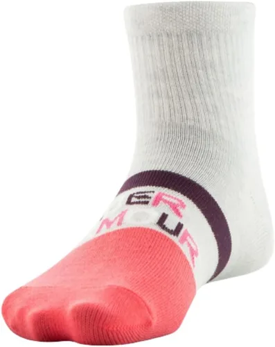 Vista 7 de Under Armour Girls Essential Lite - Calcetines ligeros para cuarto de galón, paquete de 6