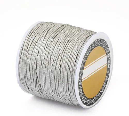 Vista 14 de Cheriswelry 8 rollos de 49 yardas/rollo de 0.031 in de hilo de nailon para macramé, cordón de nudo chino para pulsera tejida personalizada