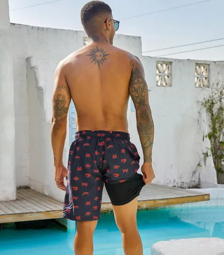 Vista 23 de UNICOMIDEA Bañador para hombre con forro de compresión de 9 pulgadas de largo