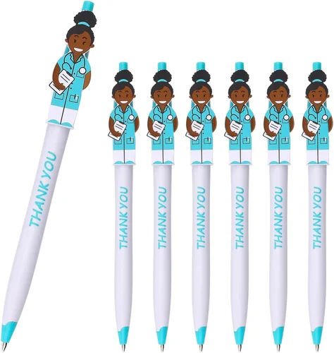 Vista 6 de Lindos bolígrafos de doctor, bolígrafos de agradecimiento y cuidado, gran idea de regalo para médicos, asistentes de personal médico, trabajadores