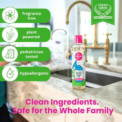 Vista 10 de Dapple Baby - Botella de jabón para extractor de leche - 8 onzas líquidas