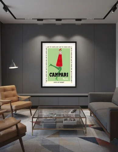 Vista 7 de Para tu sed (Per la Vostra Sete) - Campari Soda - Póster publicitario vintage por Franz Marangolo c.1950 - Impresión artística maestra (sin marco) 6