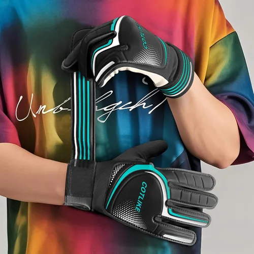 Vista 7 de Guantes de Portero de Fútbol – Guantes de Portero para Niños, Niñas y Jóvenes, Guantes de Portero para Niños de 8-12 con Agarres Fuertes, Palmas