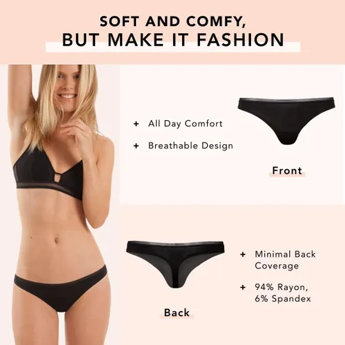 Vista 5 de LIVELY Ropa interior para mujer tanga para mujer ropa interior sin costuras para mujer