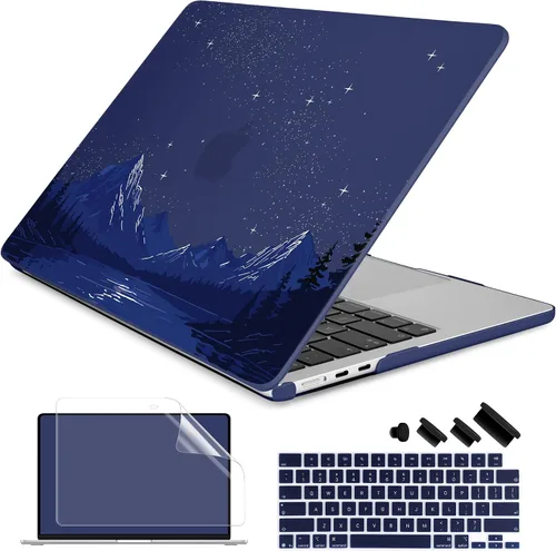 Vista 15 de Batianda Estuche Premium para Nuevo MacBook Air de 15 Pulgadas 2025 M4 2024 2023 con Chip M3 M2 Modelo A3241/A3114/A2941, Estuche Protector de Olas
