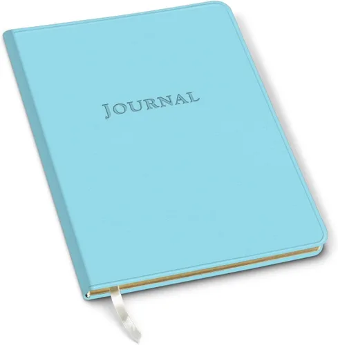 Vista 25 de Diario de cuero Gallery Leather - Elaborado en Maine, EE. UU. - Elegante cuaderno de escritura de cuero con 192 páginas rayadas - Un espacio