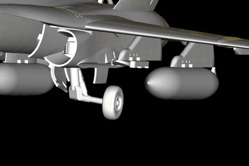 Vista 6 de Hobby Boss HY80268 F/A-18A Hornet Kit de construcción de modelo de avión