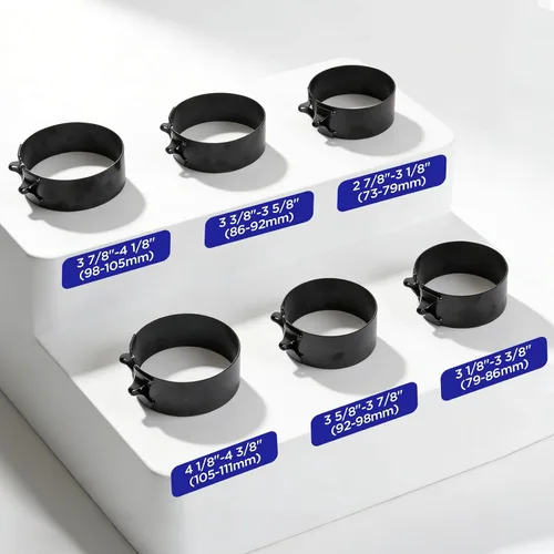 Vista 3 de MR CARTOOL Herramienta de compresor de anillo de pistón, juego de compresor de anillo de pistón del motor con 6 anillos de pistón