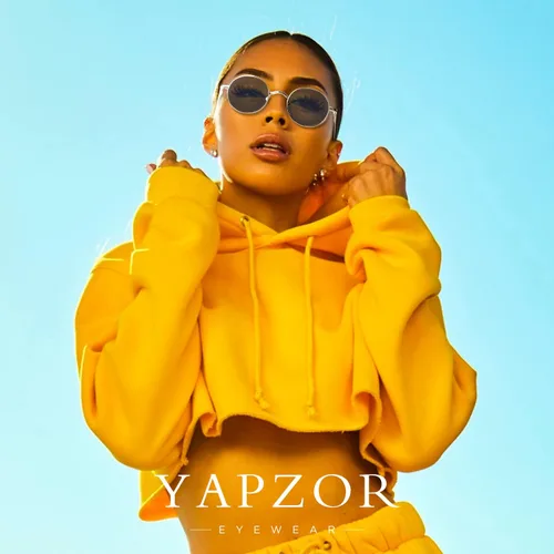 Vista 7 de YAPZOR Gafas de sol redondas clásicas retro con marco de metal para mujeres y hombres