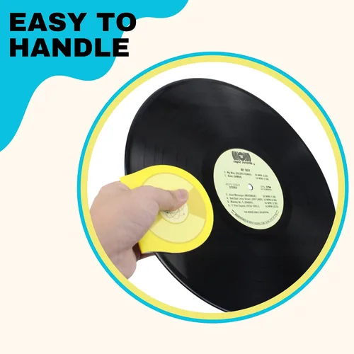 Vista 4 de 6 piezas antiestático para discos y manipuladores – Accesorios de tocadiscos con material de microfibra suave, protege contra arañazos y suciedad.