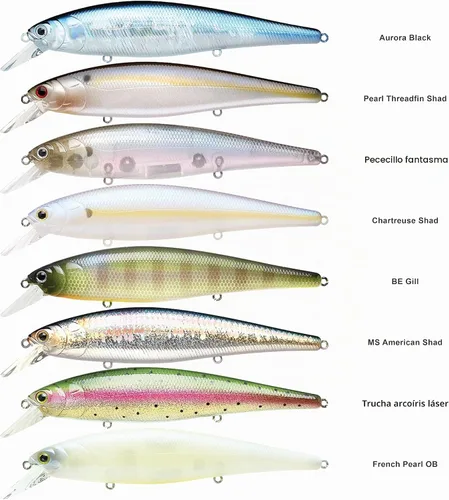 Vista 4 de LUCKY CRAFT Pointer 128SP, Señuelo de Pesca de Lubina de Lago de Agua Dulce, Jerkbait, Suspendido, Aparejos de Pesca, Accesorios de Pesca, Equipo