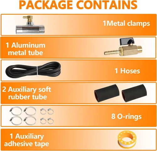 Vista 5 de Kit de instalación de tanque de combustible diésel auxiliar compatible con Ford 1999-2019 compatible con Ram 1999-2012 compatible con Colorado