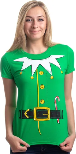 Vista 8 de Camiseta de disfraz navideño para mujer, camiseta de Halloween y Navidad pirata para mujer