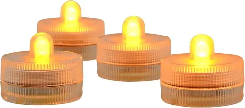 Vista 7 de Luces de Halloween sumergibles cr2032, funciona con pilas, bajo el agua, impermeable, luz de té LED para eventos, centros de mesa, jarrón, floral