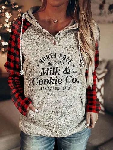 Vista 2 de Akivide Sudadera con capucha para mujer, cálida y de manga larga, con cordón, talla grande