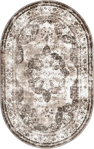 Vista 443 de Unique Loom Sofia Collection - Alfombra de área - Salle Garnier (3' 3" x 5' 3" Rectángulo, Turquesa/Azul)