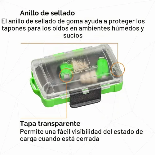Vista 8 de 3M PELTOR EEP-100 Kit de tapones para los oídos, recargable, reducción de ruido, construcción, fabricación, mantenimiento