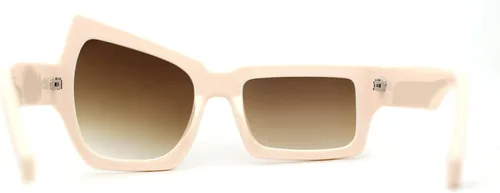 Vista 4 de SA106 Gafas de sol rectangulares de plástico para mujer asimétricas y elevadas divertidas