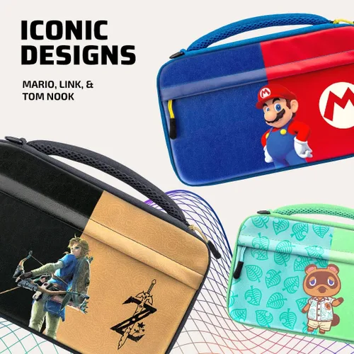 Vista 3 de PDP Gaming Commuter Case with Carrying Handle Removeable Shoulder Strap - Nintendo Switch