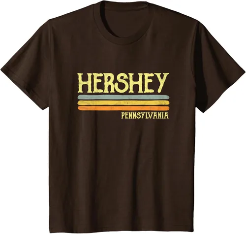 Vista 50 de Camiseta vintage de regalo de recuerdo de Hershey Pennsylvania PA, Negro, S