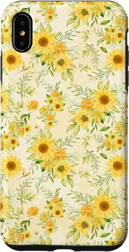 Vista 11 de Cute Sunflower Pattern Yellow Pastel Flower Case for iPhone 16