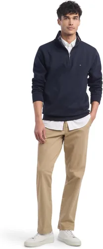 Vista 3 de Tommy Hilfiger - Sudadera sin botones de manga larga de vellón con cremallera de un cuarto para hombre