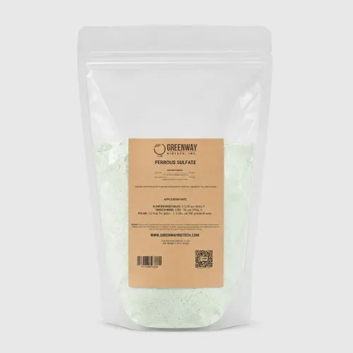 Vista 10 de Greenway Biotech Ferroso Sulfato 20% Fertilizante Fe de Hierro, Soluble en Agua con Azufre para Céspedes, Árboles, Arbustos, Verduras y Plantas