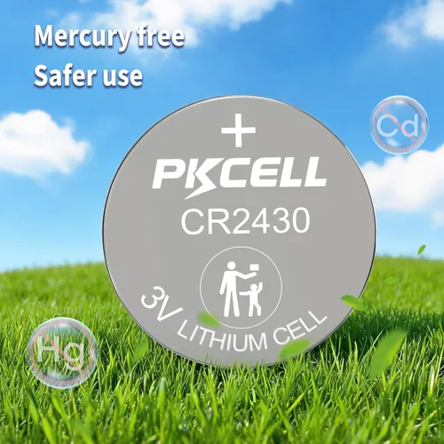 Vista 5 de PKCELL CR2430 - Batería de litio CR2430 de 3 V, 10 unidades Batería 2430 a prueba de fugas, sin mercurio, para relojes, llavero, control remoto