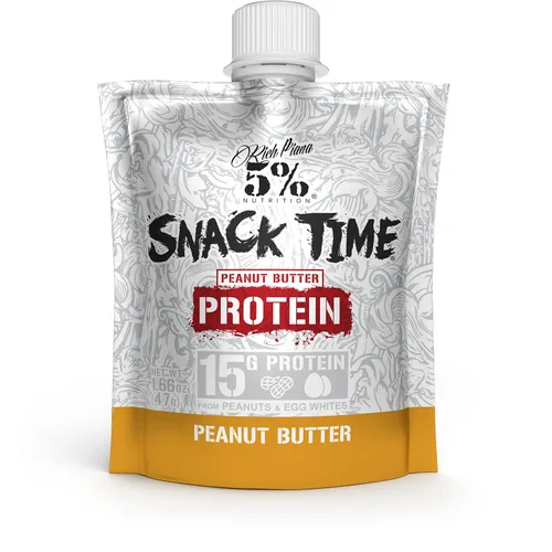 Vista 2 de Rich Piana 5% Nutrition Snack Time Disparos de proteínas exprimibles Bolsas de aperitivos altas en proteínas Prácticas proteínas alimentarias