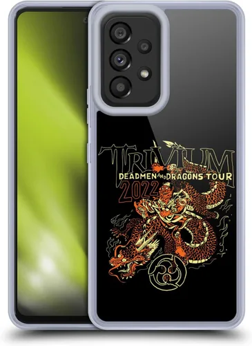 Vista 11 de Head Case Designs Officially Licensed Trivium Big Dragon Graphics Gel Case [Military Grade Protection] Compatible with Samsung Galaxy A53 5G (2022)