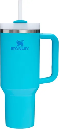 Vista 126 de STANLEY Quencher H2.0 Vaso Térmico con asa y pajilla, 64 onzas, tapa Flowstate de 3 posiciones, gran capacidad para viajes y deportes, vaso de acero