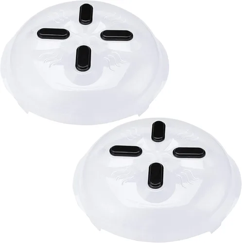 Vista 8 de HOVER COVER Tapa Magnética para Microondas, Cubierta Transparente para Alimentos - Con Ventilación y Magnética, 30,5 cm, Cubierta de Plato de Grado