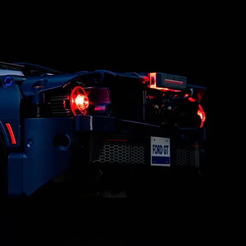 Vista 2 de Kit de luces LED para Lego Ford GT 42154, juego de iluminación de conexión USB compatible con Lego 42154 (solo luces, sin modelos Lego) (clásico)