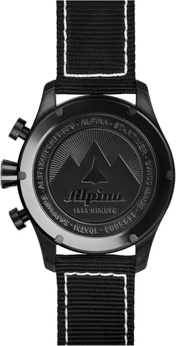 Vista 4 de Alpina Men's Startimer Pilot Chronograph Swiss Quartz Watch, Sapphire Crystal, 42mm