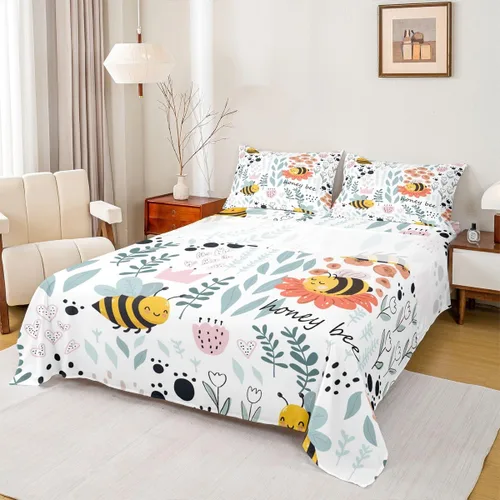 Vista 35 de Erosebridal Juego de sábanas de animales de la selva para niñas y niños, juego de sábanas de safari salvaje con diseño de elefante, oso, tigre