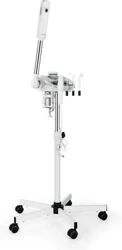 Vista 4 de Salonsunny 3 en 1 Profesional Vaporizador facial y lámpara LED de aumento y equipo de spa esteticista de alta frecuencia