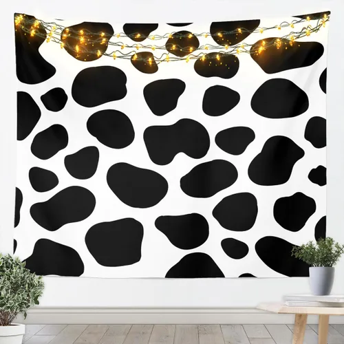 Vista 3 de Feelyou Tapiz de dibujos animados de gatos para niñas y niños, estampado de gatos kawaii, para colgar en la pared, lindo gatito animal, decoración