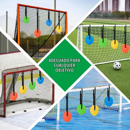 Vista 6 de 4PCS Soccer Goal Target, 6" Discs with Adjustable Extra-Long Strips
