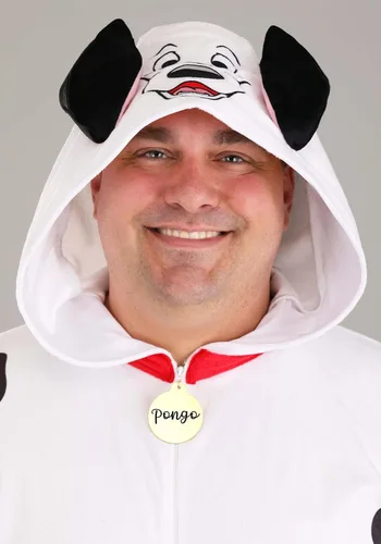 Vista 5 de Disfraz de Pongo de Disney 101 Dálmatas, overol dálmata de una pieza para cosplay, disfraces y Halloween