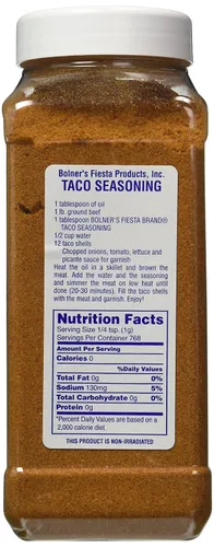 Vista 2 de Bolner's Fiesta - Condimento extra elegante para tacos, 22.5 onzas