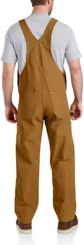 Vista 2 de Carhartt - Overol con pechera de lona de ajuste relajado para hombre