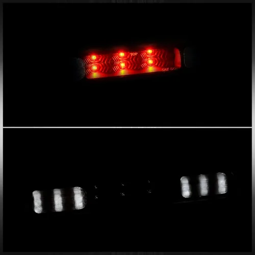 Vista 8 de Luces ledes de freno traseras con carcasa negra de repuesto de camiones para Chevy y Sierra